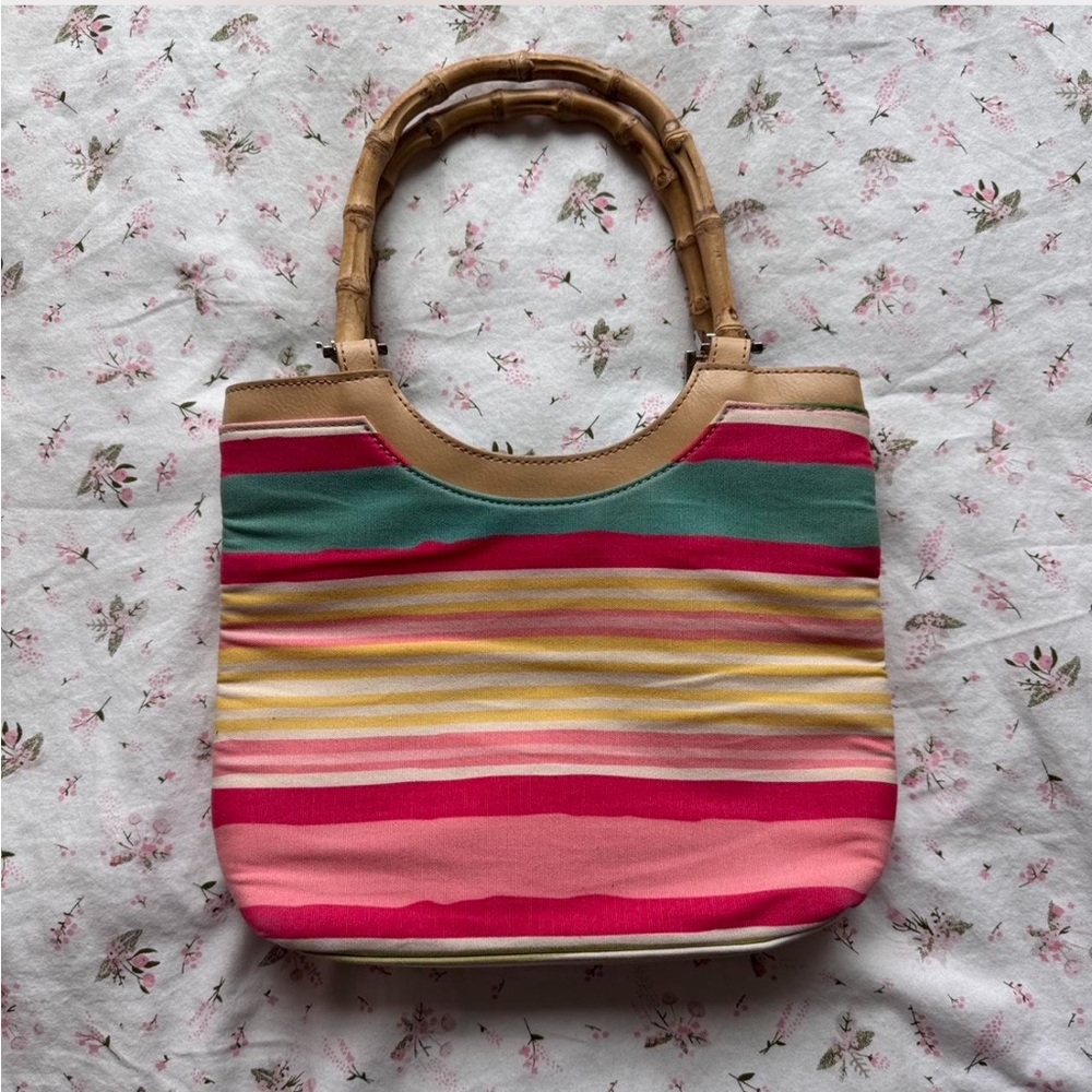 Striped Multicolor Tote Bag